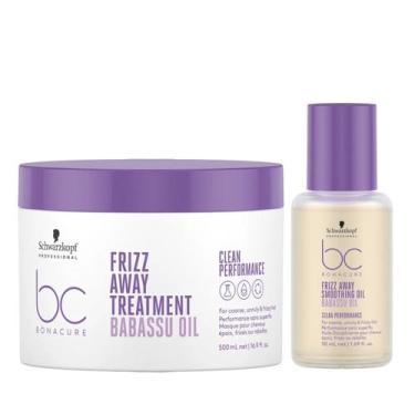 Imagem de Kit Schwarzkopf BC Bonacure Frizz Away - Máscara 500ml + Smoothing Oil