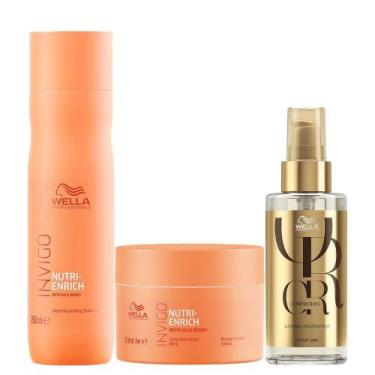 Imagem de Wella Invigo Nutri-Enrich Shampoo 250ml, Máscara 150ml e Óleo 100ml