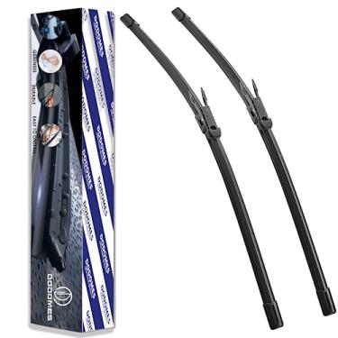 Imagem de 2 Wiper Blades OEM Quality Replacement for Chevy Silverado Avalanche Suburban, GMC Sierra Yukon, Mercedes-Benz SLK,SLC, Cadillac Escalade EXT ESV, Original factory wipers - 22"/22" Pinch Tab