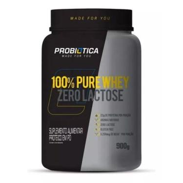 Imagem de Whey protein 100% pure whey zero lactose pote 900g sabor morango - PRO