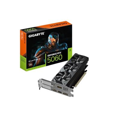 Imagem de GIGABYTE Placa gráfica GeForce RTX 5060 OC de perfil baixo 8G, 8 GB 128 bits GDDR7, PCIe 5.0, suporta até 4 monitores, placa de vídeo GV-N5060OC-8GL
