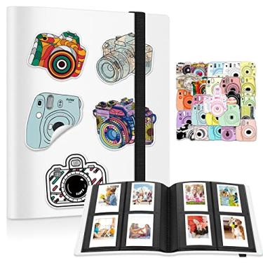 Imagem de Ablus Mini Álbum De Fotos Com 160 Bolsos Para Câmeras Fujifilm Instax, Polaroid Snap, Z2300, Instantâneas Socialmatic E Impressora Zip (160 Bolsos, Branco)