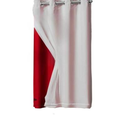 Imagem de Cortina Blackout PVC com voil 1,10m x1,30m Veda a Luz folha unica