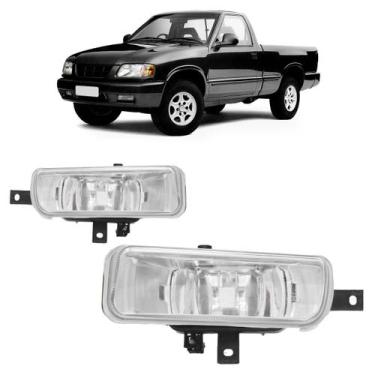 Imagem de Farol Milha Auxiliar S10 Blazer 1995 1996 1997 1998 Cristal Lisa Vidro