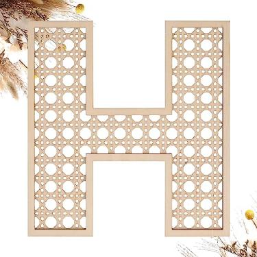 Imagem de She Love Letras De Vime Madeira 8" H Para Decoração Parede, Artesanato, Boho, Berçário, Chá Bebê, Casamento, Quarto, Placas Com Nome, Rústicas Grandes, Casa