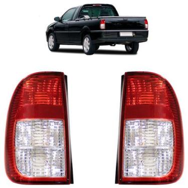 Imagem de Lanterna Traseira Saveiro G3 2000 2001 2002 2003 2004 2005 Bicolor Est