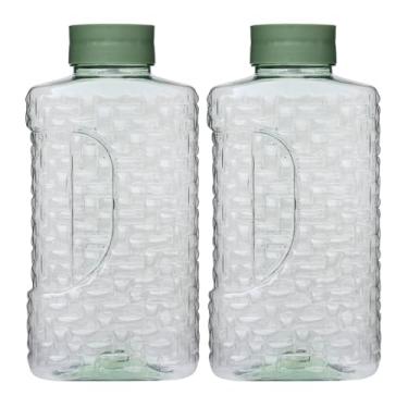 Imagem de 2 Garrafa Geladeira De Água 1,9lt Jarra Suco Tampa Cascata (Verde)