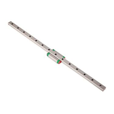 Imagem de Alta Precisão Miniatura Linear Slide Slide Aço Contexto Fio Aço de Galinha Linear Guia para a Impressora 3D CNC CNC, Intercambiáveis ​​e Fáceis de Montar, Aplicações Grandes (MGN12H-350)