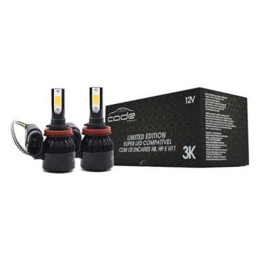 Imagem de Kit Super Led Branca Efeito Xenon Tech One 3000k 24v H11 Code