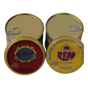 Imagem de Manteiga Patricia e Real, Sem Corante e Sem Conservante, Kit 2 Latas, 500g Cada