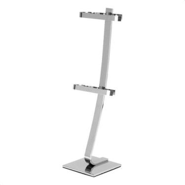 Imagem de Porta Papel Higiênico De Chão Com Reserva Cromado FS - FassinShop