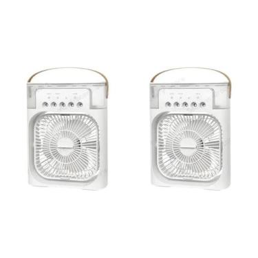 Imagem de Ventilador De Resfriamento Hidráulico Portátil 600ML LED Luz Noturna 3