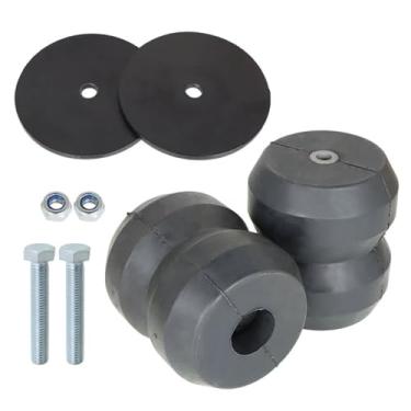 Imagem de Paradas de borracha com arruelas, parafusos de fixação e porcas Kit de mola auxiliar de suspensão adequado para Sierra 1500 1999-2021