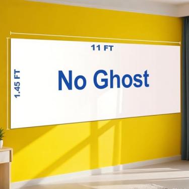 Imagem de Nortix Papel de parede para quadro branco, papel de contato para quadro branco, adesivo de quadro branco, à prova de manchas, rolo apagável a seco super pegajoso para escola/escritório/casa, 1 peça