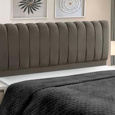 Imagem de Cabeceira Cama Box Estofada Madeira Queen Size Ômega (Brida)