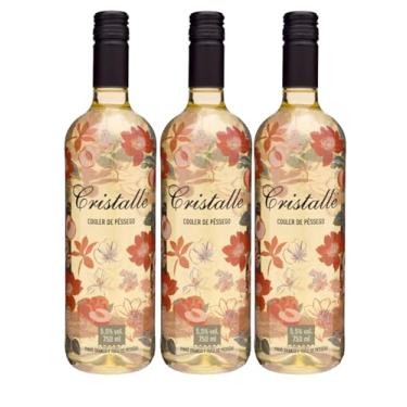 Imagem de 3x Cooler de Pêssego Cristalle 750ml – Suave e Refrescante – Perfeito para Festas, Celebrações e Presentes Especiais