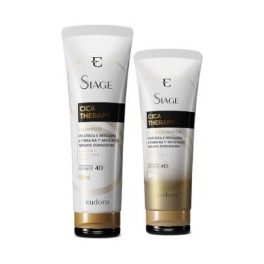 Imagem de Eudora Kit Siàge Cica-Therapy: Shampoo 250ml + Condicionador 200ml