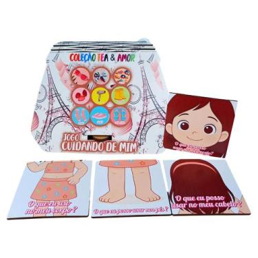 Imagem de Jogo Educativo Plus Para Meninas Autocuidado Divertido em MDF com bols