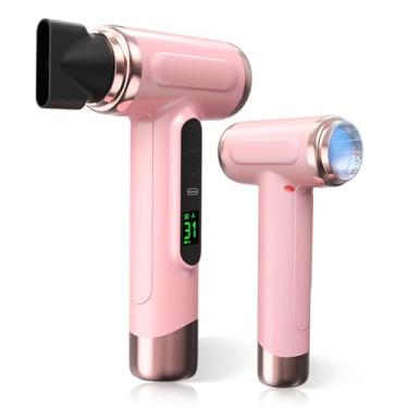 Imagem de Vikye Secador De Cabelo Sem Fio, Recarregável 15000 Mah, 3 Ventos Quentes E Frios Ajustáveis, A Bateria 200 W Para Viagens Acampamentos