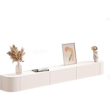 Imagem de Prateleira De Parede Com Armazenamento Console De Tv Flutuante Prateleira Flutuante Com Portas Suportes De Televisão Montados Na Parede Para Sala De Estar, Quarto, A, 160cm