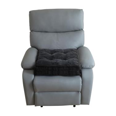 Imagem de Almofada reclinável de veludo cotelê tufado para idosos, almofada quadrada grande de espuma de alta densidade para cadeira reclinável, travesseiro de chão, cadeira de escritório, carro, sem pressão