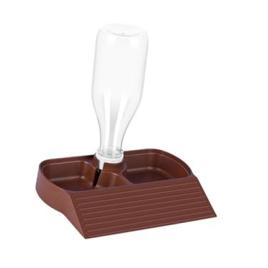 Imagem de Ｂｅｓｇａ Alimentador de répteis, bebedouro de répteis, acessórios fáceis de limpar para aquários e tanques, dispensador automático de água para répteis, Vermelho Escuro