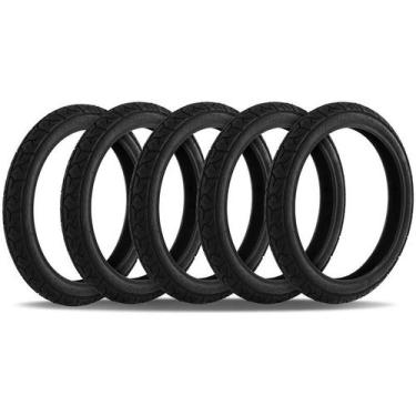 Imagem de Kit 5 Pneus Moto Aro 17 Biz Pop Dream Pro Tork 2.50-17 Dianteiro, PRET