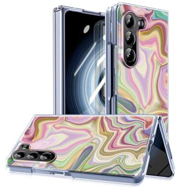 Imagem de MIDIIUGCT Capa magnética para Galaxy Z Fold 6, círculo magnético integrado e carregamento sem fio, capa à prova de choque de grau militar para Z Fold 6 [Ripple] MUS-CXDZ-08-02