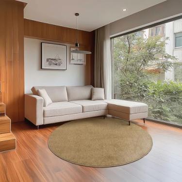 Imagem de Tapete Redondo 190cm Relex N Tapetes São Carlos Trigo