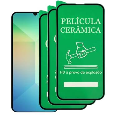 Imagem de Kit 3 Peliculas Cerâmica Para Galaxy A06 Compatível Samsung Resistente Anti Impacto
