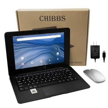 Imagem de CHIBBS Laptop educativo e de jogos de tela ampla de 25,7 cm para crianças, alimentado por sistema operacional Linux-Android 12, RAM 2 GB + armazenamento de 64 GB, câmera, 2 USB, Bluetooth, Wi-Fi +