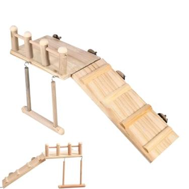 Imagem de Parque Para Aves | Balanço De Poleiro Para Papagaios | Poleiro de Treino e Exercício em para Araras, Calopsitas e Periquitos com Balanço e