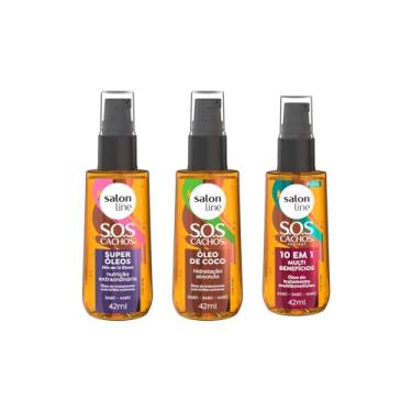 Imagem de Salon Line, Kit 3 Óleos de Tratamento, Coco, Super Óleos e Multibenefícios - Para Cabelos Ondulados, Cacheados e Crespos