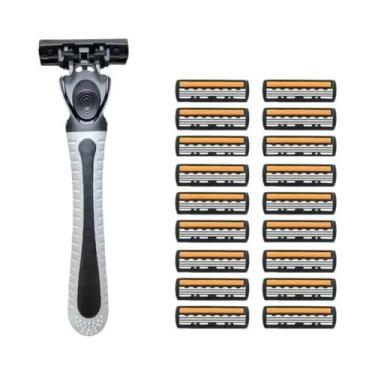 Imagem de Homens Mulheres 3 Camadas Clássico Manual Segurança Navalha Lâminas Su