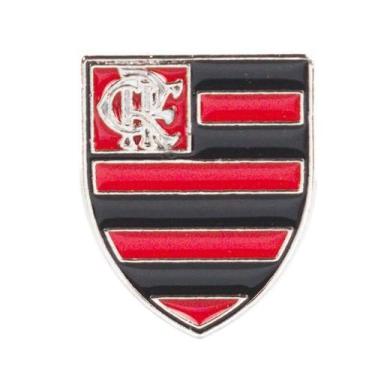 Imagem de Broche Boton Metal Escudo Time 2.2x2.2cm Flamengo - Mileno