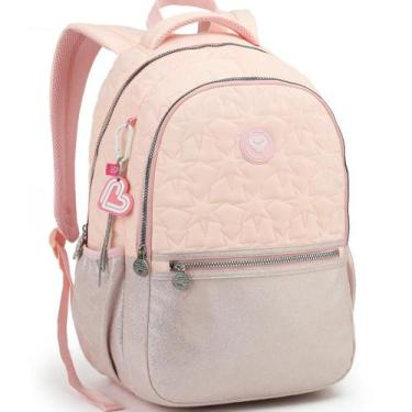 Imagem de Mochila Costas 18 Color Up Passeio Escolar Viagem - Rosa - Seanite