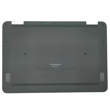 Imagem de Jxjslp Capa inferior de substituição para notebook Dell Chromebook 11 3110 série 2 em 1 capa inferior 0GW93P preta