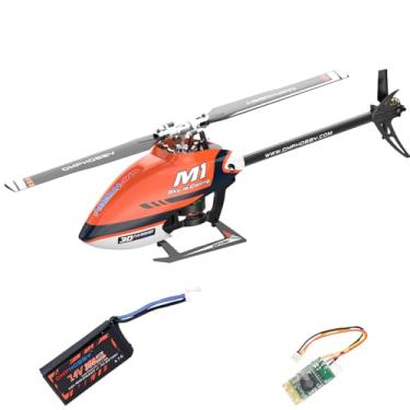 Imagem de Buddy RC OMPHOBBY M1 V1 RC Helicopter for Adults - 6CH 3D Aerobatic RC Helicopters Outdoor with Dual Brushless Direct-Drive Motors, Outdoor Mini RC Aircraft for Advanced Pilots（BNF Version, Orange）