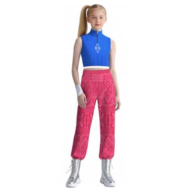 Imagem de ROSEZUZU Fantasia infantil de personagem de zumbis com pulseira, 4 a 14 anos, Multi, 9-10 Anos