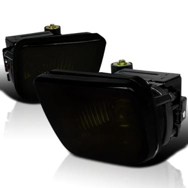 Imagem de Spec-D Tuning Faróis de neblina com lentes fumê + lâmpadas H3 incluídas para Honda Civic Ek9 1996-1998 conjunto de lâmpada de neblina esquerda + par direito