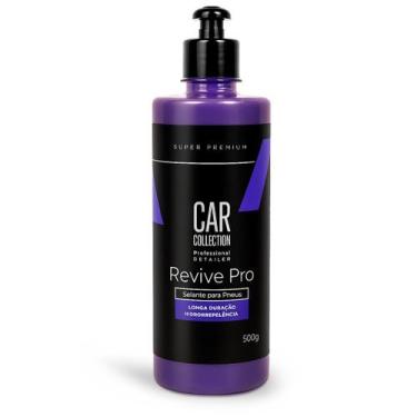 Imagem de Pretinho para Pneus Car Collection Revive Pro Selante 500ml Protege e 