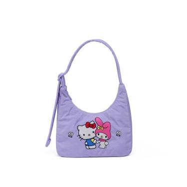Imagem de BAGGU Mini bolsa de ombro de nylon - Hello Kitty & My Melody bordada