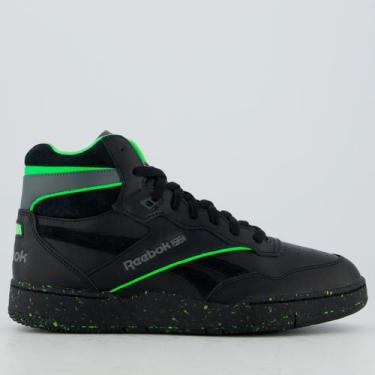 Imagem de Tênis Reebok BB 4000 II Preto e Verde, 41