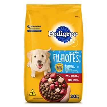 Imagem de Ração Pedigree Carne Frango e Cereais Cães Filhotes 20 kg