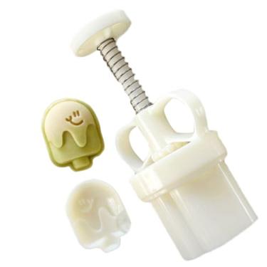 Imagem de Ferramenta de cozimento de cozinha festival de meio outono bolo de feijão mungo carimbo de pastelaria padrão de sorvete molde de bolo da lua para massa de 20 g - 30 g