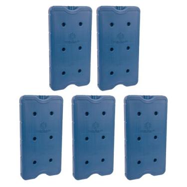Imagem de Kit 5 Gelo Placa Gel Artificial Reutilizável Rígido 750ml - Gelotech