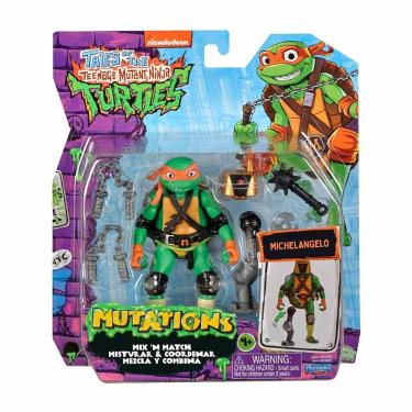Imagem de Boneco Michelangelo de 10cm Mix `N Match - As Tartarugas Ninja