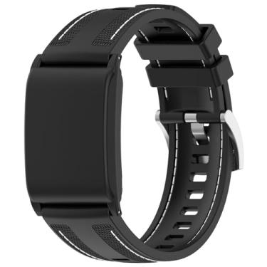 Imagem de Disscool Pulseiras ajustáveis de substituição compatíveis com WHOOP 5.0 LIFE MG/5.0 PEAK pulseira de nylon macio com liberação rápida para homens e mulheres (preto)