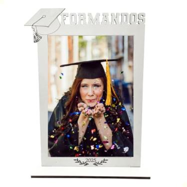 Imagem de Kit 10 Porta Retratos Formatura 2025 Lembrancinhas Em Mdf Branco