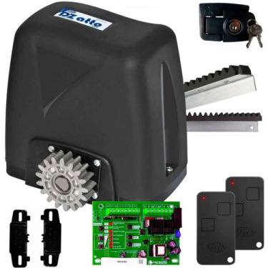 Imagem de Kit Conjunto Motor Portão Deslizante Dz Atto Turbo 350kg Rossi C/ Crem
